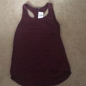 Wine chiffon top
